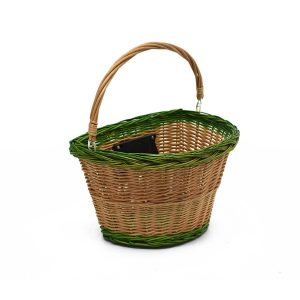 Canasto de mimbre desmontable con manija
