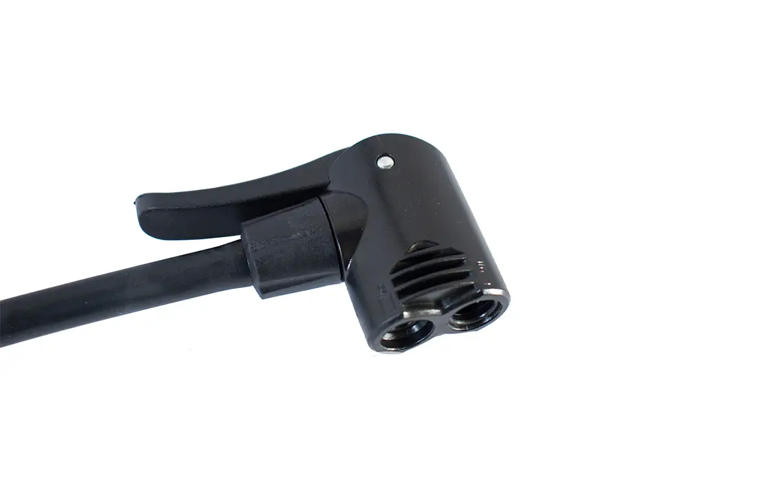 Inflador de pie doble valvula con medidor SLP - Imagen 4